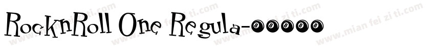 RocknRoll One Regula字体转换